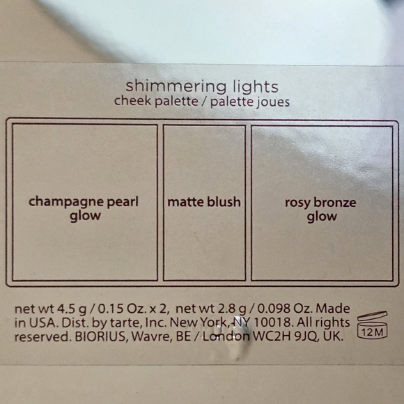 2PC Tarte Shimmering Lights Blush Palette & Brush Bundle BNIB holiday gift set - Picture 8 of 12
